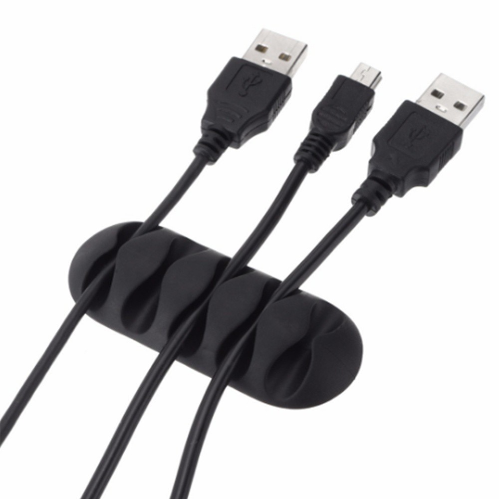 Kẹp giữ cố định dây cáp mini màu trắng/ đen đa năng
