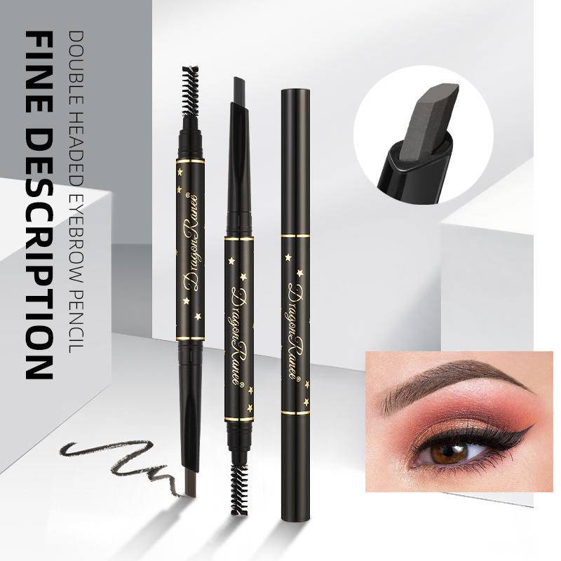 Bút Chì Kẻ Lông Mày Hai Đầu Kháng Nước Lâu Trôi 4 Màu Tùy Chọn