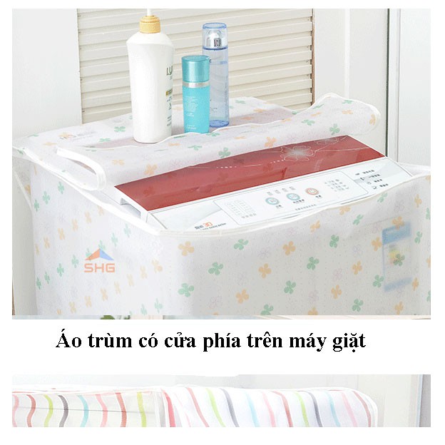 ÁO TRÙM MÁY GIẶT, PHÂN LOẠI CỬA TRÊN VÀ CỬA TRƯỚC 7KG, GIÚP BẢO VỆ MÁY GIẶT TỐT HƠN