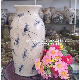 LỌ HOA TRANG TRÍ BÌNH HOA ĐỂ BÀN CAO CẤP LỌ HOA SỨ BÌNH GỐM ĐẸP