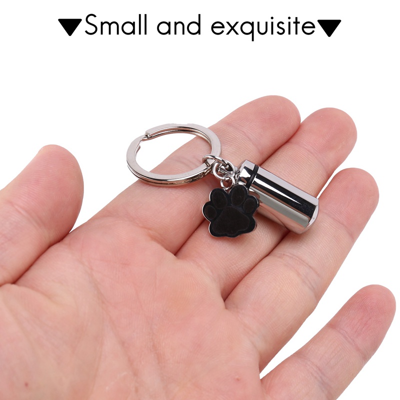 Móc Khóa Hình Trụ Bằng Thép Không Gỉ Cho Thú Cưng