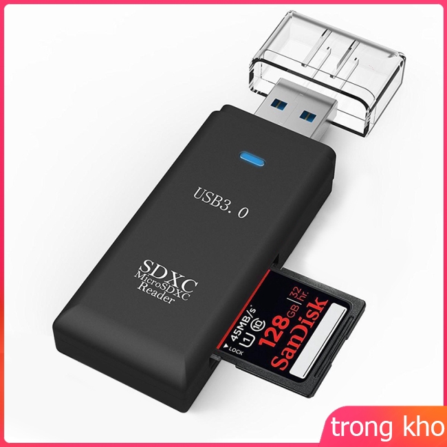 USB 3.0 Multi-function SD Memory Card Reader for SDHC SDXC MMC