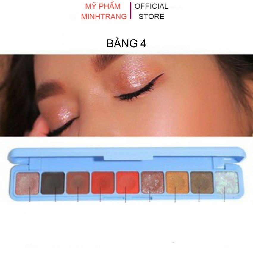 Phấn mắt nhũ 9 ô màu Lameila Beautiful Color Geometry 3600,Bảng phấn mắt đẹp,cá tính,quyến rũ,lì,mịn,mượt,lên tone chuẩn