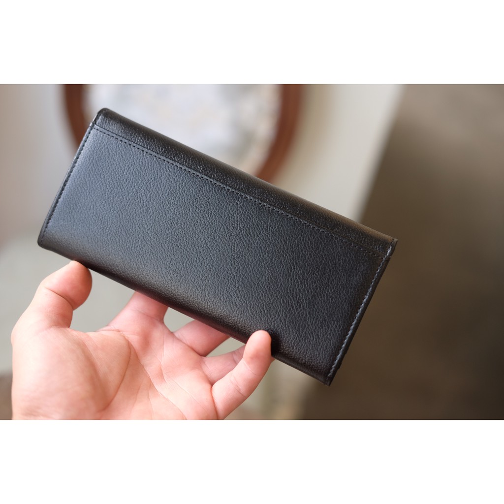 CERA WALLET  - Ví nữ 3 gấp da thật dáng dài HP71.LÉMOS