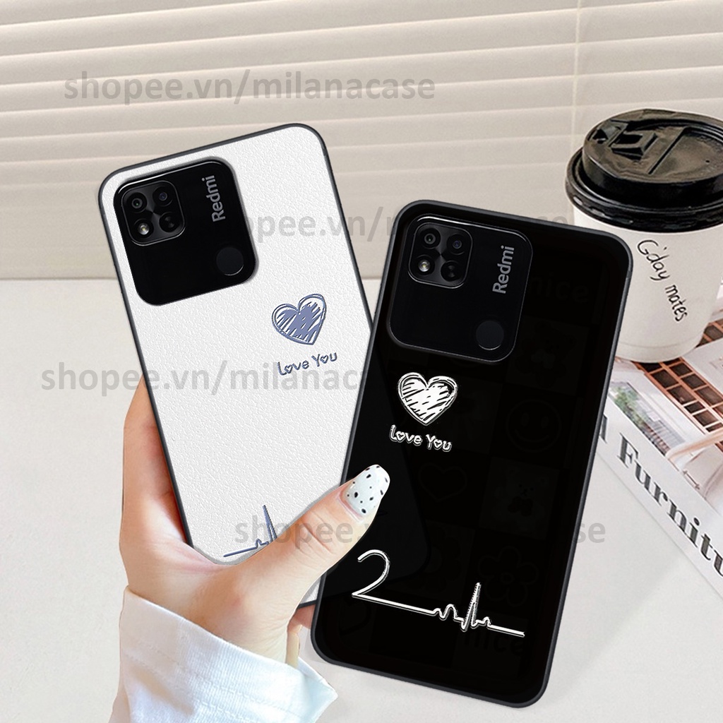 Ốp Xiaomi Redmi 10C / Redmi 10A in hình caro trái tim siêu đẹp, siêu nét đầy phong cách cá tính