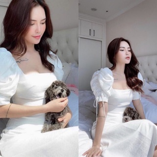 Đầm trắng dự tiệc
