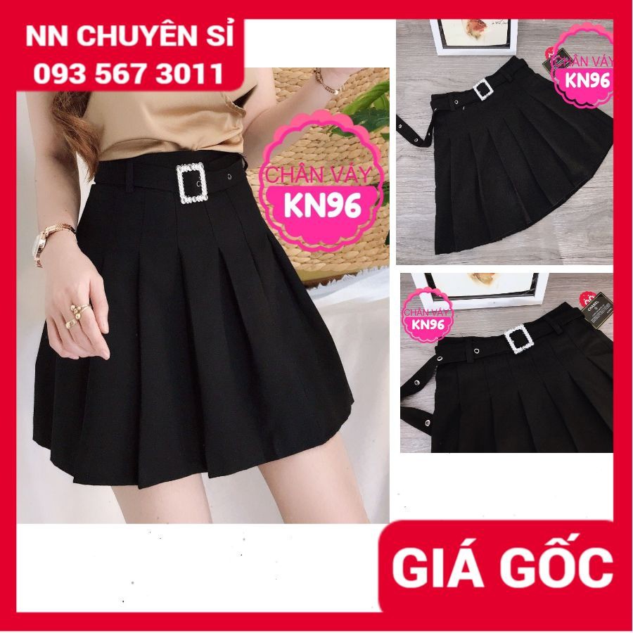 HÀNG ĐẸP - CHÂN VÁY XẾP LI KHOEN ⚡ẢNH SHOP TỰ CHỤP⚡CHÂN VÁY NGẮN XẾP LI KN96