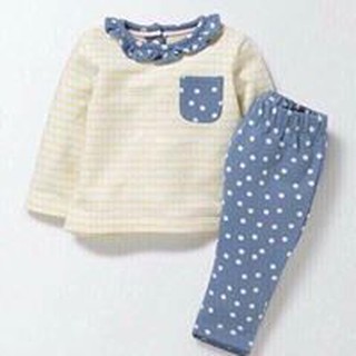 Bộ đồ hoạ tiết Jumping Bean bé gái