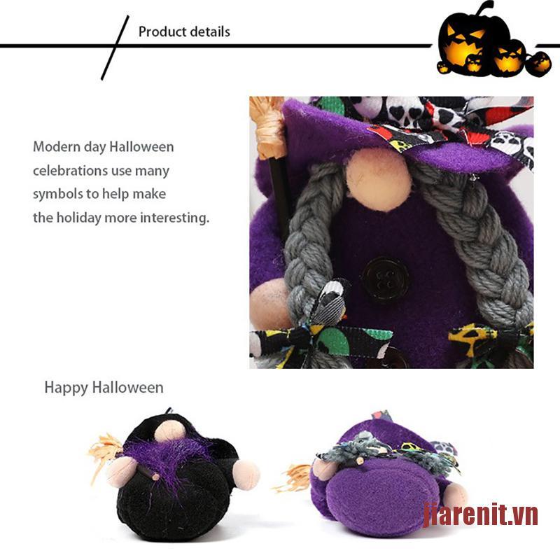 Bộ Chổi Và Nón Phù Thủy Hoạt Hình Đáng Yêu Trang Trí Halloween