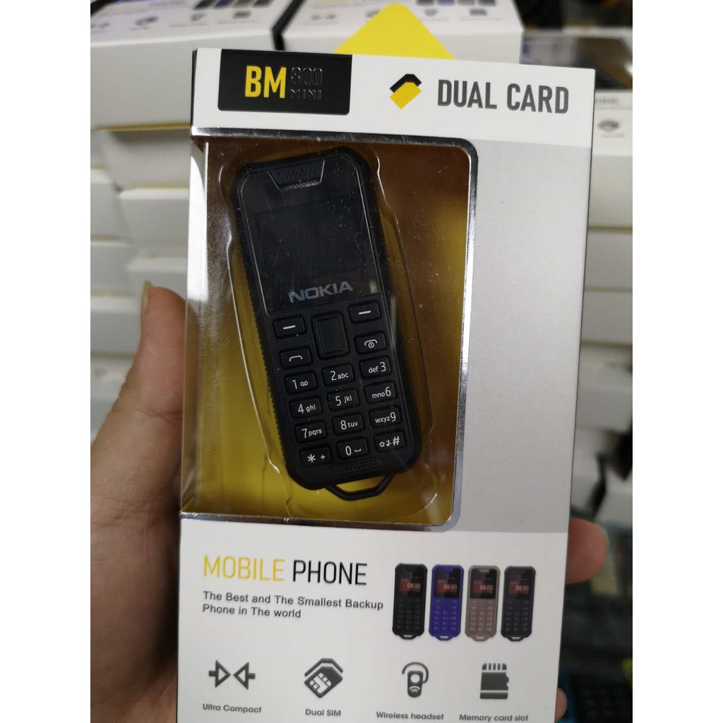 Điện thoại Mini BM800 Pro 2 sim 2 sóng kèm 1 khe cắm thẻ nhớ