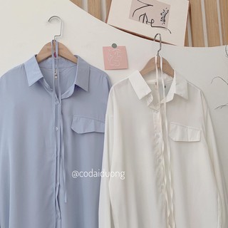 áo sơ mi lụa kèm dây buộc Mint Clothes