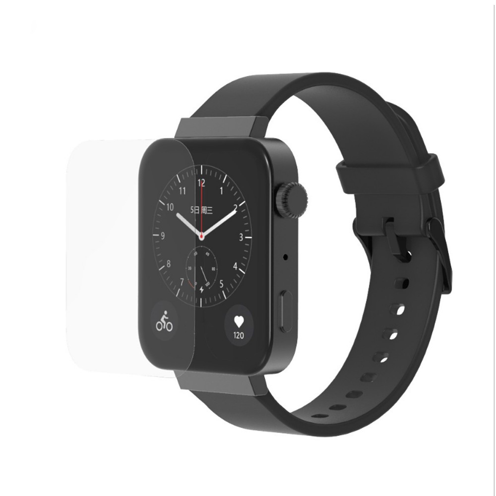 Clear Film Guard For Xiaomi MI Smart Watch Screen Protector Soft TPU Full Cover Protective Anti Explosion Anti-shatter with Installation Cleaning Tools Set Fast Delivery