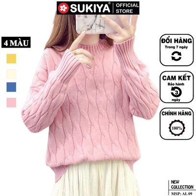 Áo len nữ chất lông thỏ, Mẫu mới nhất 2020 Sukiya Fashion AL09