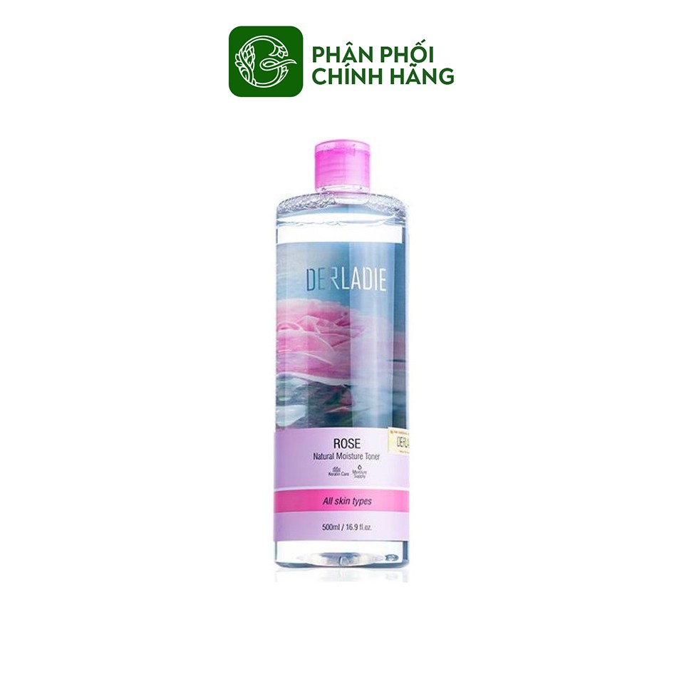 Nước Cân Bằng Derladie Rose Natural Moisture Toner 500ml