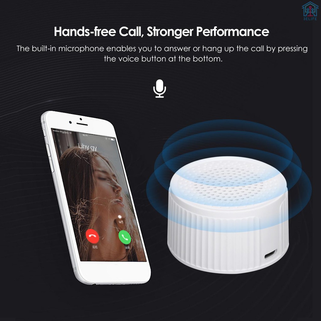 【E&amp;V】2Pcs BT5.0 Speakers Portable Mini BT Speaker Support Hands-free Call Music Audio Speaker