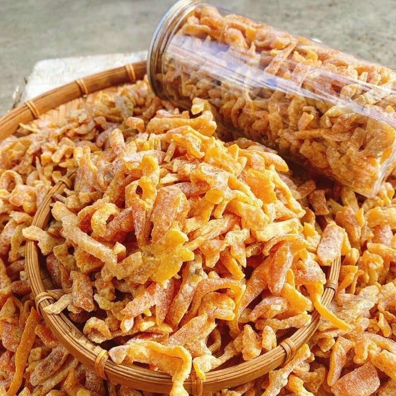 Quất Trần Bì (Vỏ Quýt) Sấy Cam Thảo Lon 500Gr