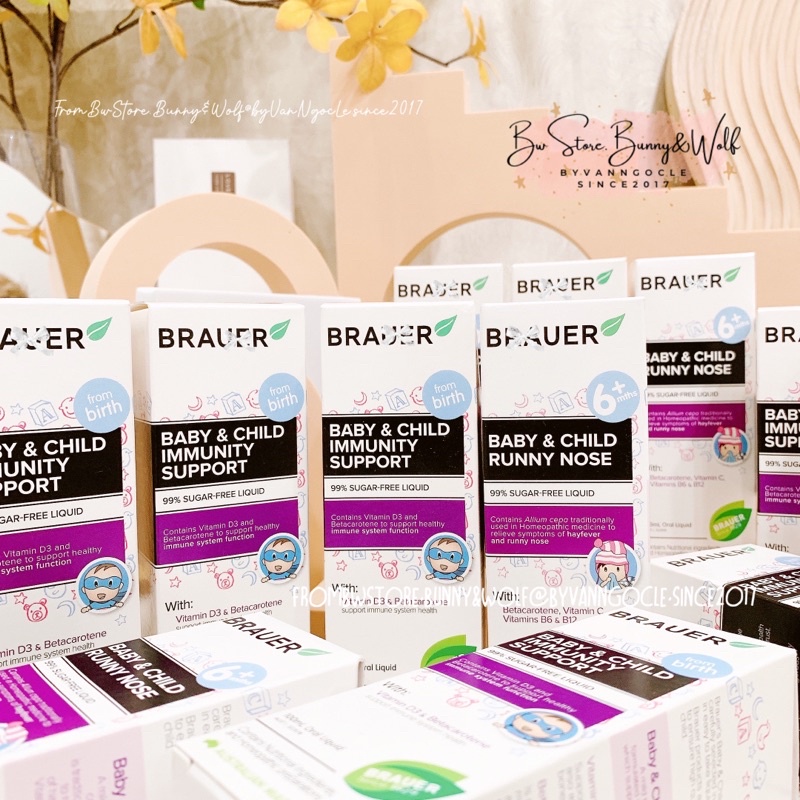 Siro Tăng Đề Kháng Brauer Baby & Child Immunity Support Úc cho bé