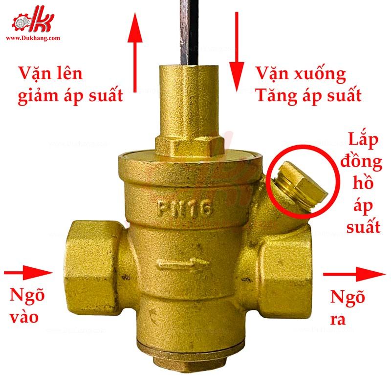 Van thau giảm áp nước