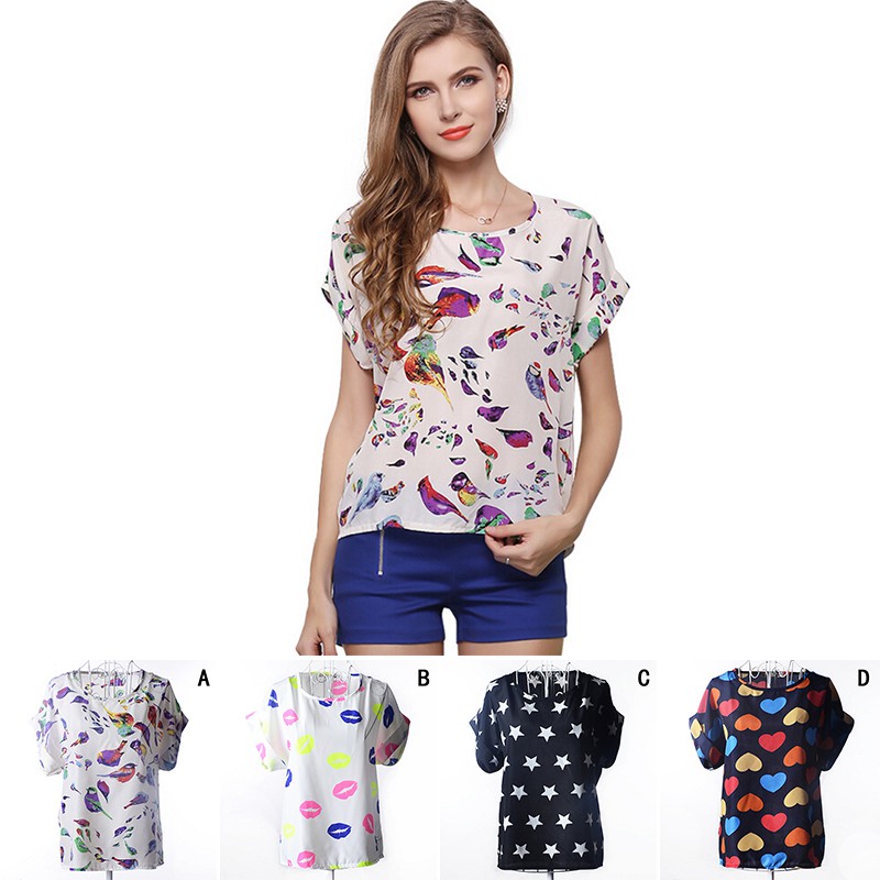 TR❤áo kiểu cổ tròn oversize