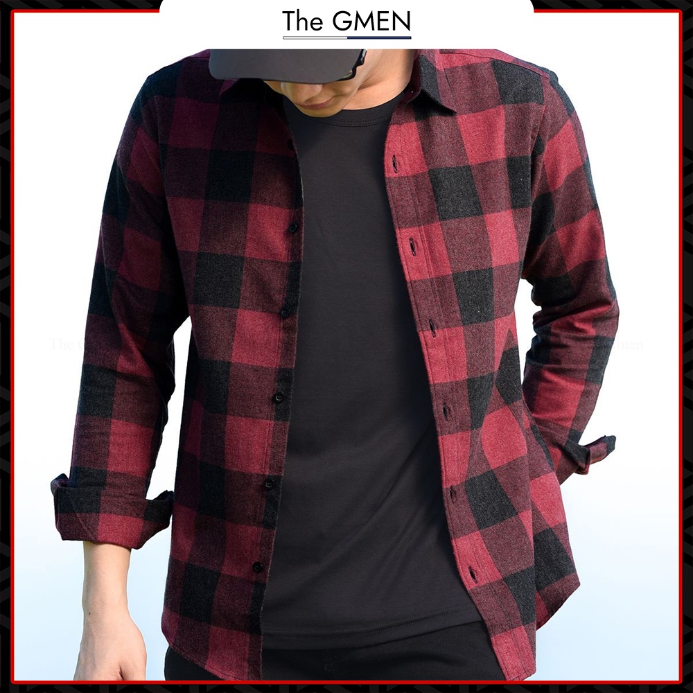 [Giảm 10% Mã SKMLTSM12] Áo sơ mi nam The GMEN Flannel nhiều màu, chất liệu mềm mại, dày dặn, giá tốt | BigBuy360 - bigbuy360.vn