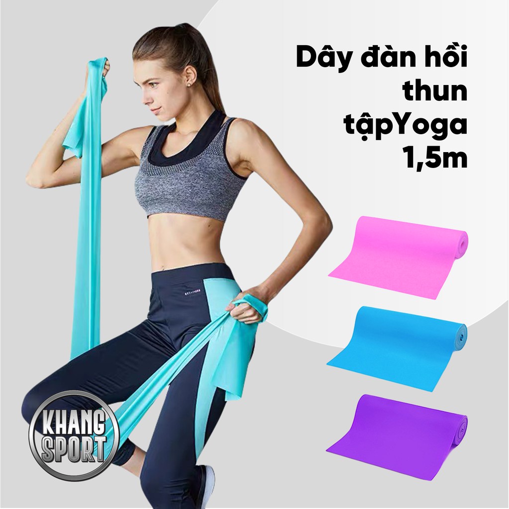 Dây Đàn Hồi Kháng Lực 1,5m | Dây Thun Tập Yoga