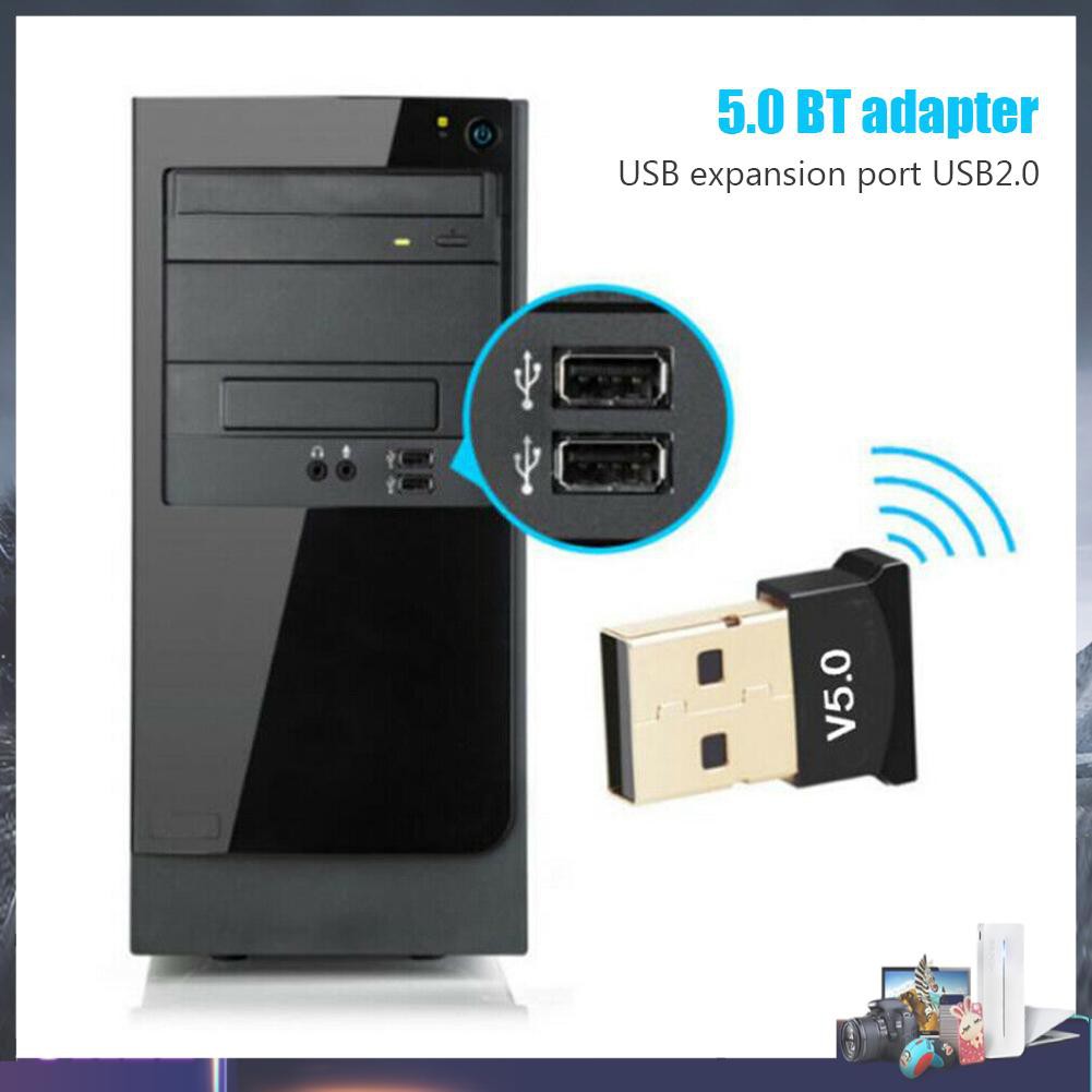 USB bluetooth 5.0 thu âm thanh không dây Dongle CSR 4.0 cho loa máy tính PC