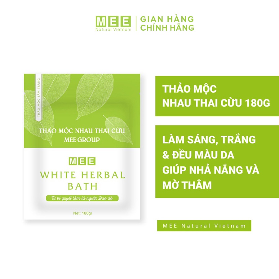 Combo 2 Thảo Mộc Tắm Trắng Nhau Thai Cừu - Mee Natural [CHÍNH HÃNG]