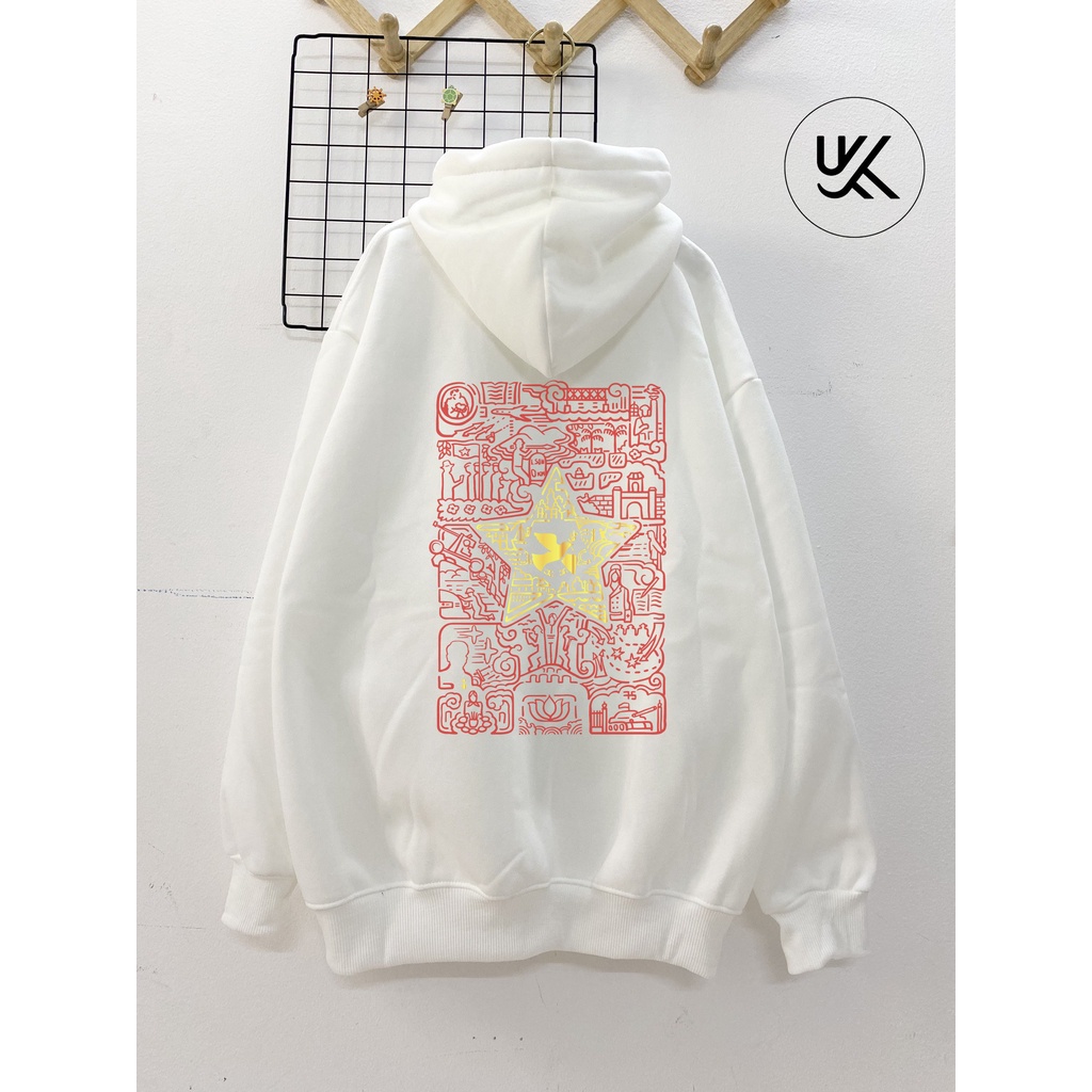 Áo Nỉ HOODIE SỬ VIỆT , Form Rộng Ulzzang Unisex , hoodie nỉ bông cao cấp, nam nữ. kkimshop