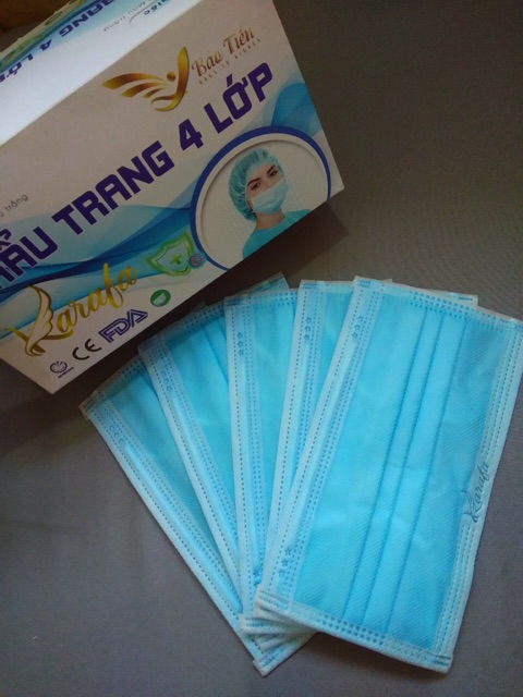 [ Hàng mẫu ] Khẩu trang KARAFA chính hãng 4 lớp khoáng khuẩn, logo rõ ràng 1k/1c | BigBuy360 - bigbuy360.vn