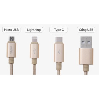 Cáp dù sạc nhanh 3 đầu: ip-micro-type c