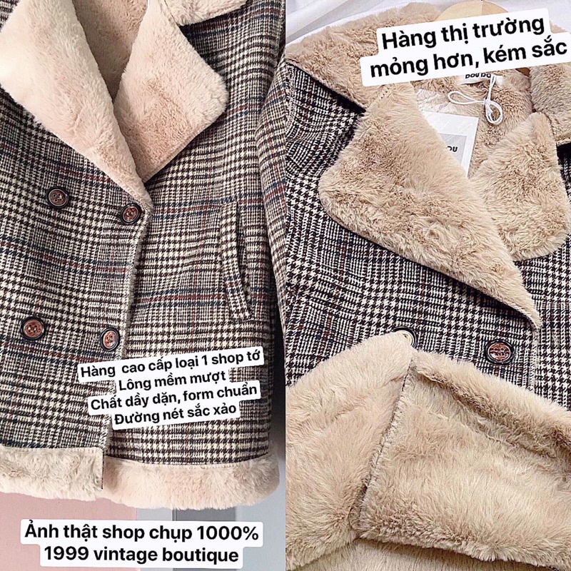 Áo khoác nữ dạ kẻ caro lót lông cao cấp siêu dày siêu ấm HÀNG CHUẨN CAO CẤP LOẠI 1 Hot 2023