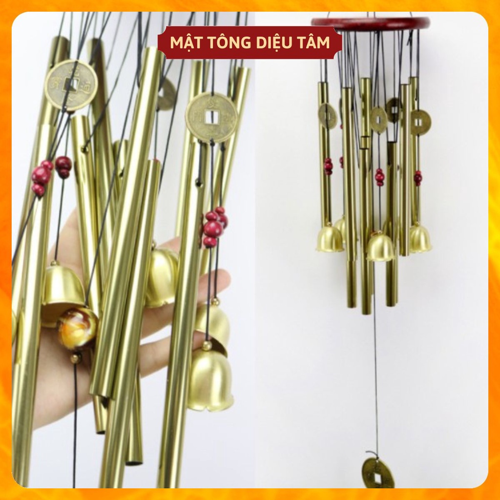 Chuông gió may mắn loại dày,75cm đồ thờ cúng phong thủy MT626