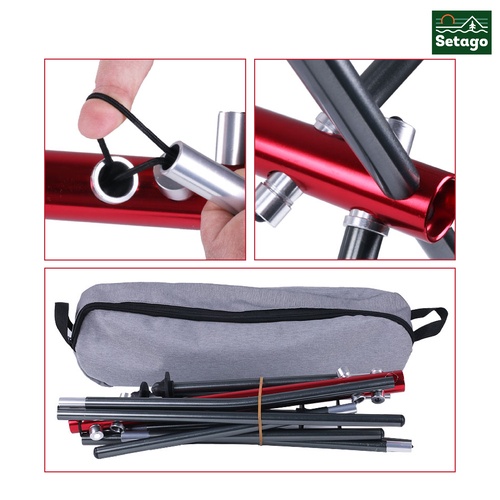 Ghế gấp gọn, ghế dã ngoại siêu nhẹ - Premium Light lưng dài