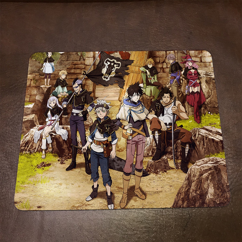 Lót chuột máy tính Anime Black Clover Wallpapers 1 Mousepad cao su êm ái. Nhận in theo yêu cầu