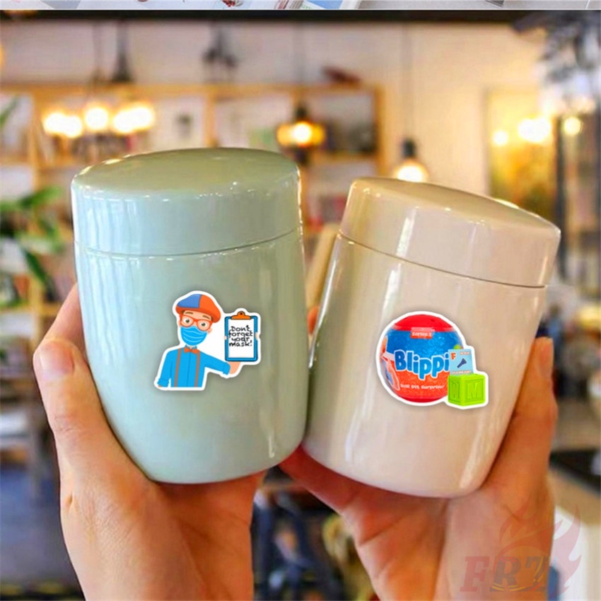Bộ 50 miếng dán Blippi Series 01 chương trình Tiếng anh vui nhộn cho trẻ em