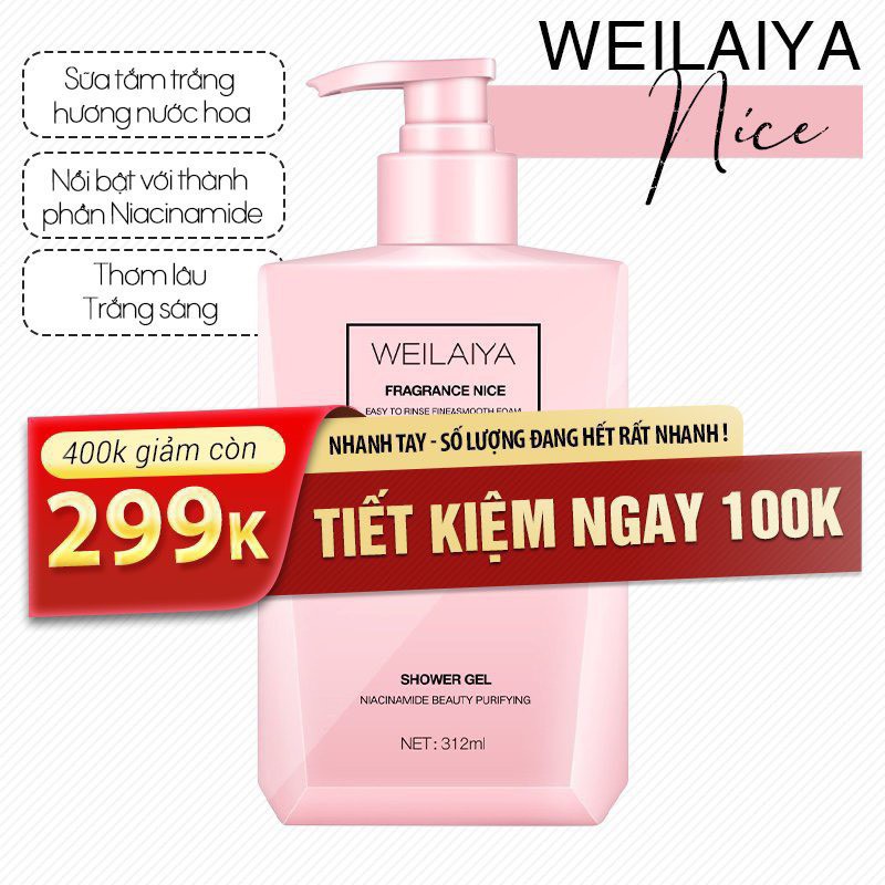 [CHÍNH HÃNG] Sữa Tắm Trắng Da WEILAIYA 312ml