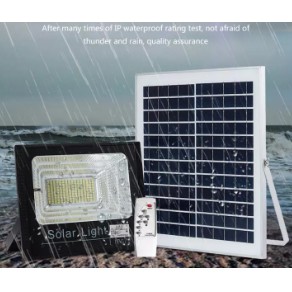 Đèn 45W LED năng lượng mặt trời, siêu sáng. pha sân chơi, ngoài đường. đủ cảm biến ánh sáng , kèm remote