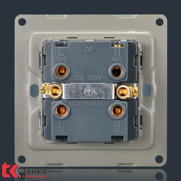 Công Tắc 20A Công Suất Cao Cho Bình Nóng Lạnh, Điều Hòa Chính Hãng Tenko TK-F66-87