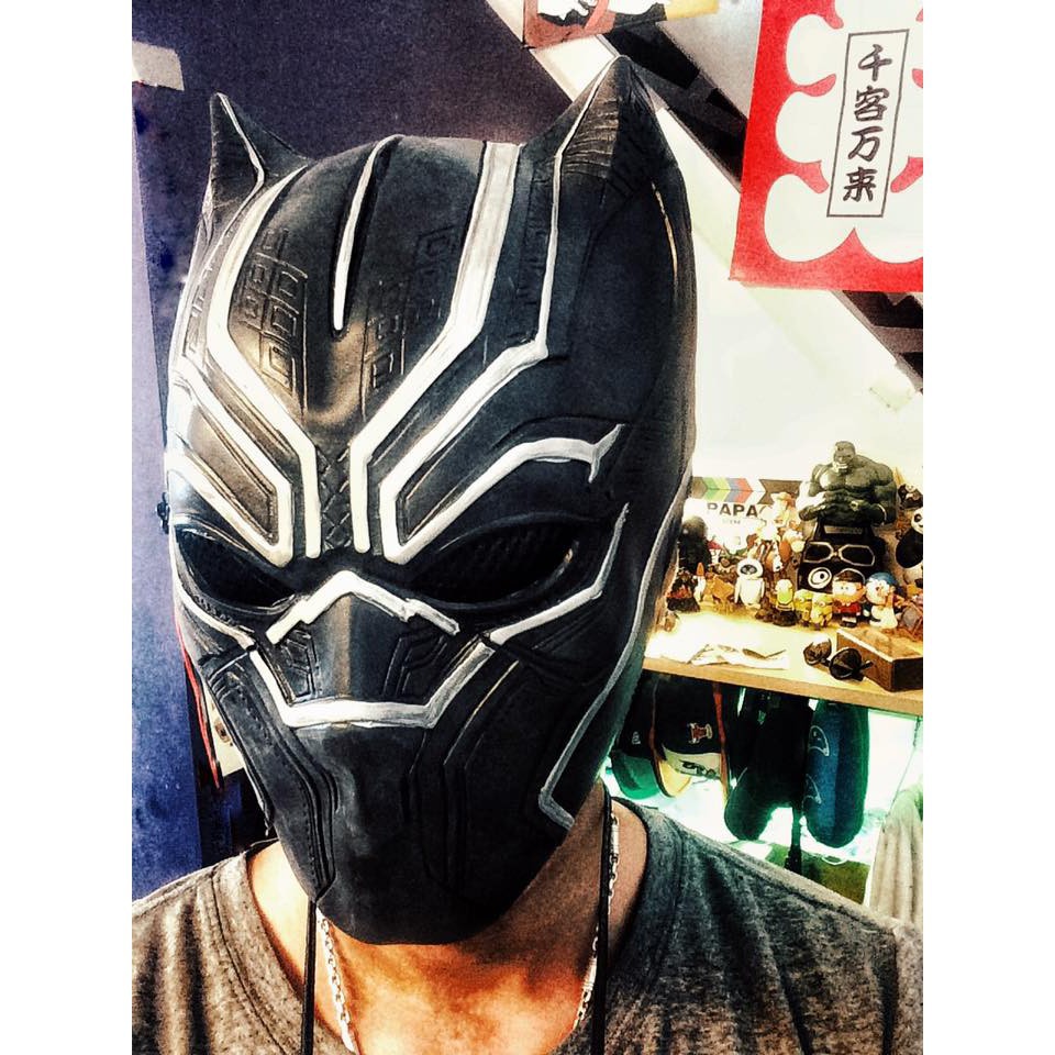 Mặt nạ cosplay Báo đen Black Panther Wakanda - chi 270k-r87
