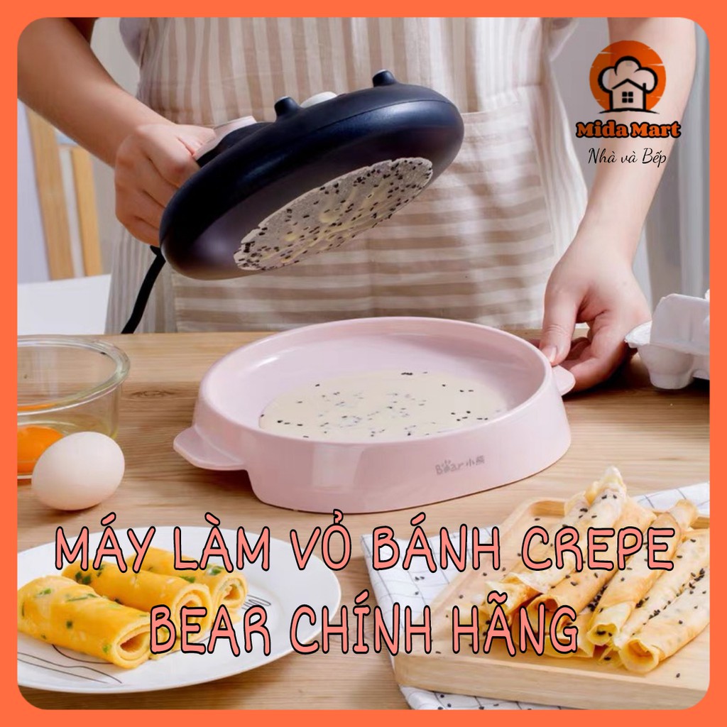 🔥 MÁY LÀM BÁNH CREPE NGHÌN LỚP / VỎ BÁNH / BÁNH CUỐN CHÍNH HÃNG BEAR DBC-A06D1
