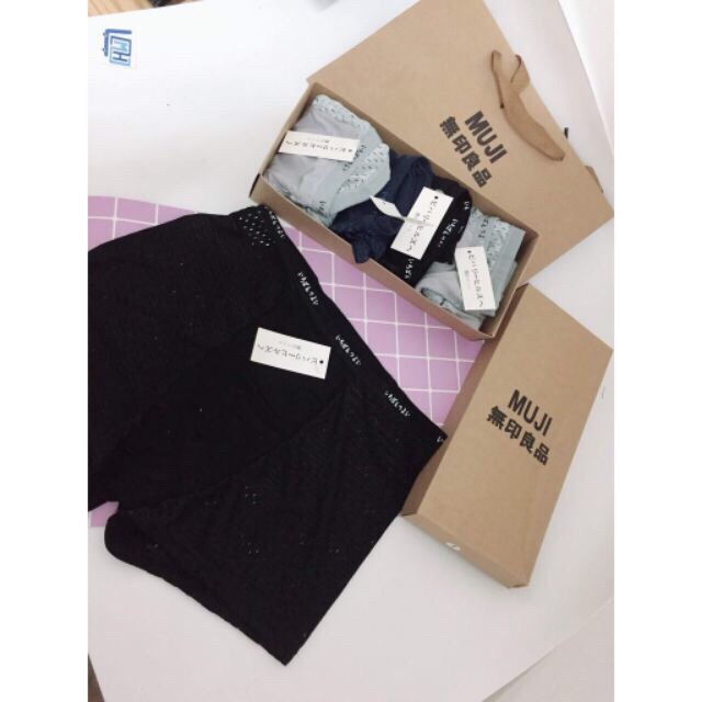 Hộp 5 Quần Sịp Đùi Nam Mujji Thông Hơi