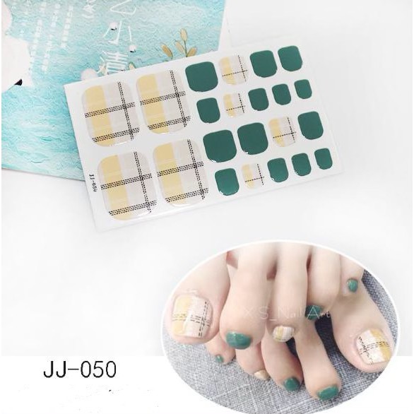 Set Sticker Dán Móng Chân 3D Cực Xinh Cho Các Nàng P232 - Nail Wraps HOT TREND