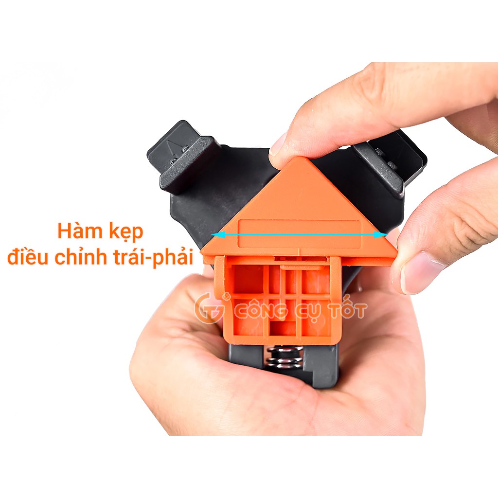 Bộ 4 cảo kẹp gỗ nhanh ê tô góc vuông cảo vam kẹp 90-60-120 độ kẹp góc vuông góc chữ T