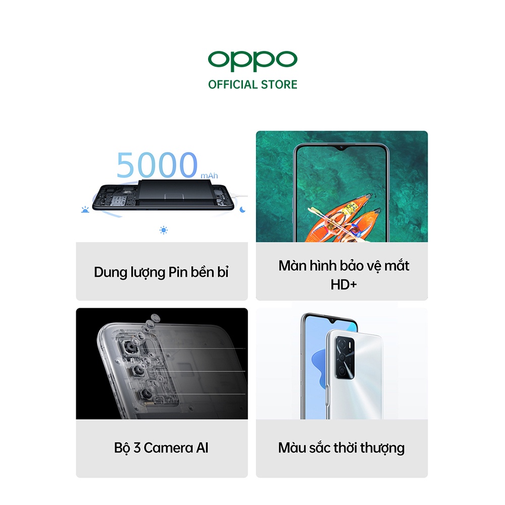 Điện thoại OPPO A16 3GB/32GB - Hàng chính hãng