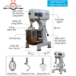 Máy trộn bột đánh trứng 30 Lit B30G T1122