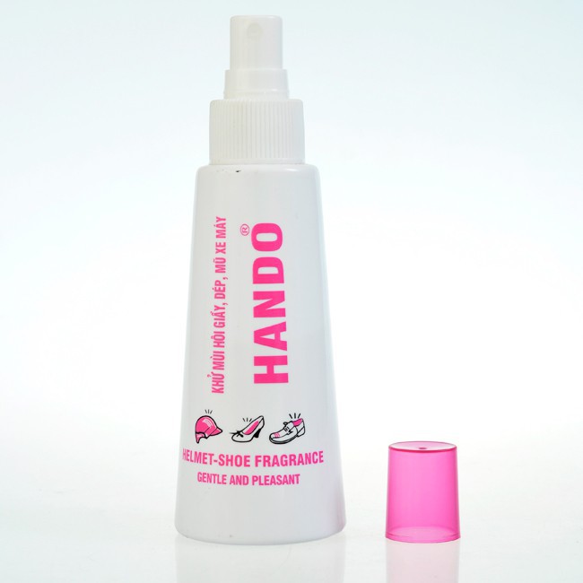 Bộ 3 chai xịt khử mùi hôi giày dép mũ bảo hiểm Hando 120ml