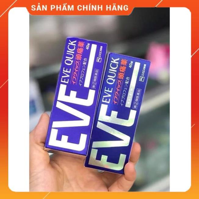 Freeship- Chuẩn Auth 100%  Hộp đựng viên Eve Quick/DX/EX Nhật bản 40 viên