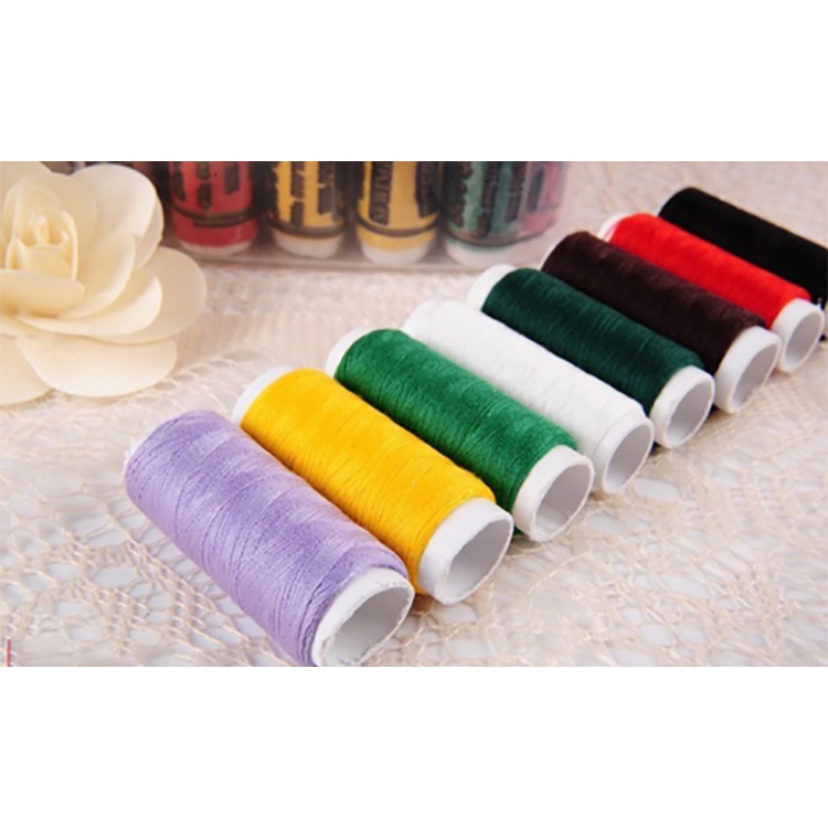 Bộ kim chỉ may vá đa năng nhiều món kèm hộp đựng trong suốt siêu gọn