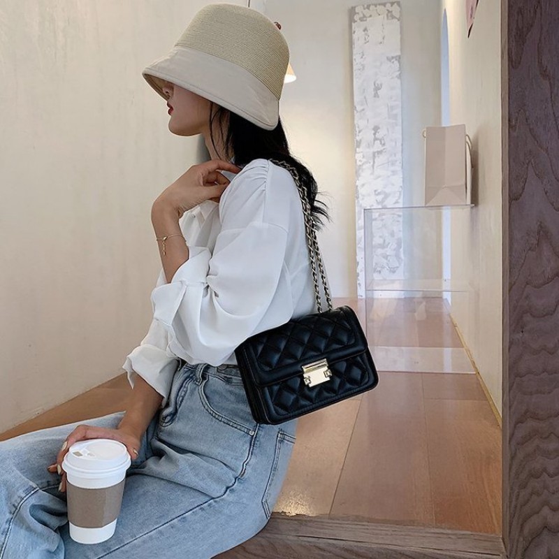 Túi Đeo Chéo Nữ, Túi Xách Nữ Ô Trám Dây Da Xích Cực Xinh SIXTEEN. | BigBuy360 - bigbuy360.vn