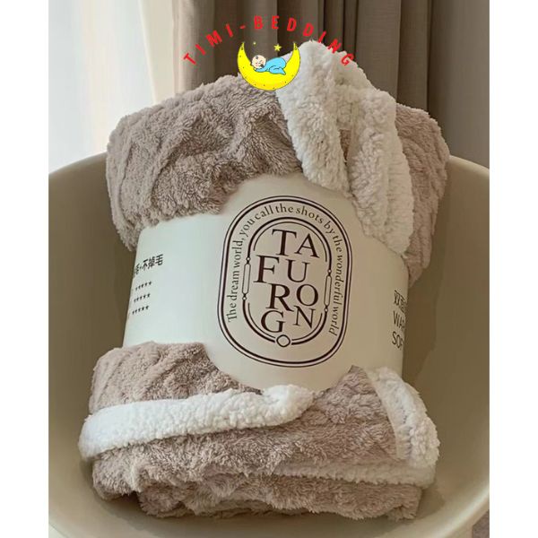 Chăn TAFURONG – Chăn lông cừu chính hãng, cao cấp, mềm mại kích thước 2x2,3m, nặng 2,5kg - Timibedding